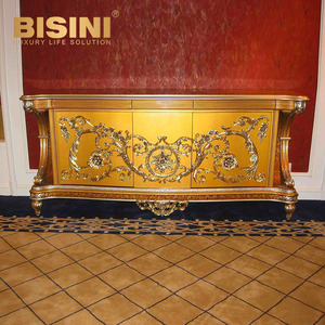 Mesa de madera Mesa redonda rectangular de madera maciza Silla de comedor dorada de madera maciza Reposabrazos Mesa de <span class=keywords><strong>restaurante</strong></span> Combinación de silla de comedor - Product Image 3