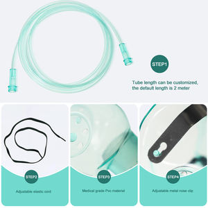 Masque de nébulisation jetable en PVC certifié ISO pour nourrissons/adultes avec tube de type EOS pour la désinfection <span class=keywords><strong>respiratoire</strong></span>, emballé dans un sac - Product Image 4