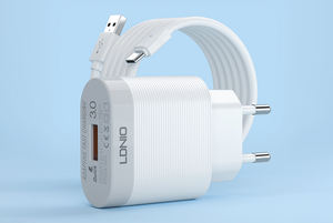 LDNIO A303Q Accesorios para Teléfono 18W <span class=keywords><strong>Cargador</strong></span> Portátil Personalizado <span class=keywords><strong>Cargador</strong></span> Rápido de Celular para <span class=keywords><strong>iPhone</strong></span> y Android - Product Image 2