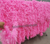 Écharpe naturelle décor Chandelle dinde plume Boa pour la maison fête carnaval décor bricolage artisanat vêtements Costume danse robe accessoire