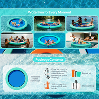 Bouée flottante en PVC, hamac aquatique gonflable, radeau, transat de piscine, plateforme flottante, tapis pour fête