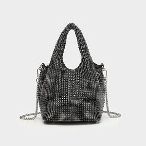 Hot Selling Full Rhinestone <b>Evening</b> <b>Bag</b> for Women Sparkling Diamond Bucket <b>Bag</b> Chain Crossbody Purse for Party Wedding - Product Image 5