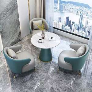 Conjunto de Mesa y Sillas para Restaurante, Cafetería, Bar, Salón de Belleza, Tienda de Ocio, Mesa para Postres y Música - Product Image 5