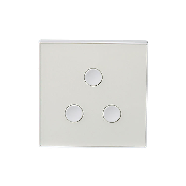 Smart Home Phone WIFI Controlled Wall Panel BS Standard 3 Gang Touch Button Switch Wifi Smart Switch