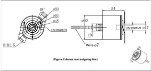 60Mm 25 Bit Voorkomen Verkeerde Uitlijning Van Grote Hoogwaardige Lagergroepen Als Gevolg Van Grote Axiale Belastingen Ssi Absolute Encoders - Product Image 4