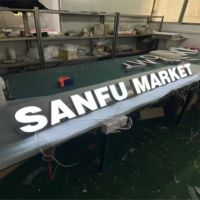 DakeSign Factory Wholesale Custom Front Lit LED Stainless Steel Acrylic Sign IP65 Waterproof Commercial Direction Signboard