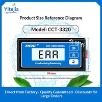 Kerida CCT-3320/3300 Mètre de conductivité et de résistance, contrôleur de détection d'eau pure, sonde d'électrode, garantie 5+ ans, sans tension