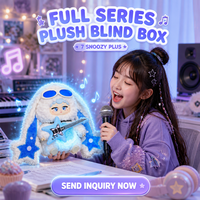Série Music Bunnies : Boîte mystère de peluches, Jouet intelligent IA, Figurine vinyle lapin groupe de rock de dessin animé, Jouets de collection surprise, Vente en gros