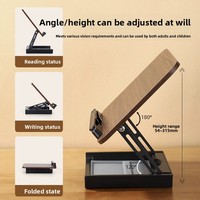 Support de lecture réglable pour ordinateurs portables et tablettes, idéal pour le bureau, en matériaux variés, fabriqué en Chine
