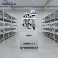 Machine de remplissage de parfum manuelle et automatique à 4 buses avec écran tactile PLC, remplisseuse de liquide haute précision pour flacon pulvérisateur de parfum