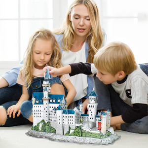 Musica cubo 3D puzzle modello di autorizzazione geografica nazionale con atlante bambini assemblaggio educativo costruzione modello regalo - Product Image 3
