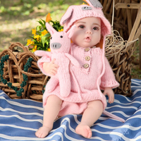 2025 New Style Realistic Reborn Neugeborene Puppen Kit Großhandel 55cm Baby Zwillinge & Mini Life Rag Puppen Gummi & PVC Teile