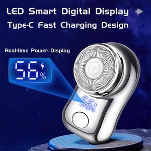 Mini Electric Portable Hotel Use Men's Rechargeable Waterproof IPX6 Triple Blade <b>Shaver</b> with 60 Min Working Time - Product Image 4
