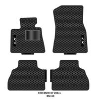 Accessoires BMW Pièces automobiles Tapis de sol de voiture en latex imperméable inodore 2D pour BMW X7 2024+