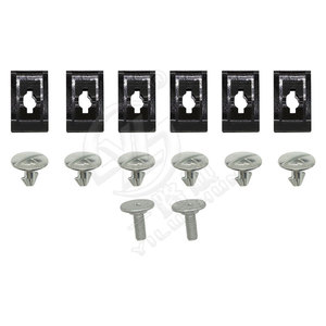 <b>Engine</b> <b>Hood</b> Lower Pin Bolt Kit For Honda Crv Civic Steel Black 14pcs - Product Image 1