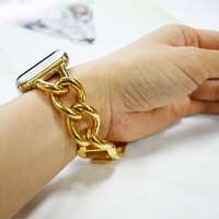Bracelet de montre connectée ajustable en acier inoxydable à rangée unique, respirant, avec fermoir magnétique, pour bracelet de luxe style cowboy