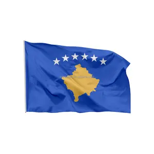 Печать на заказ 3x5 футов Косова флаг