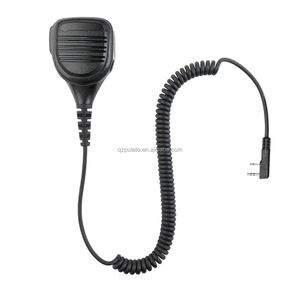 Microphone dynamique portable à 2 broches de type K avec bouton PTT pour épaule, appels clairs, compatible avec les radios bidirectionnelles de type K, micro-haut-parleur à distance - Product Image 2
