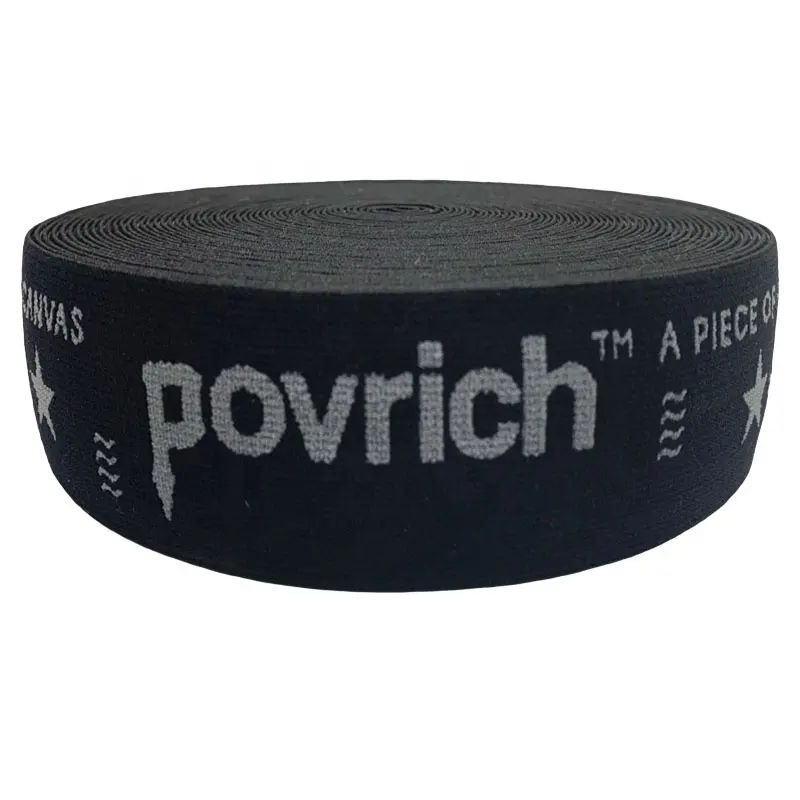 Groothandel Custom Nylon Jacquard Branded Logo Geweven Elastische Band Voor Boxer Korte Broek