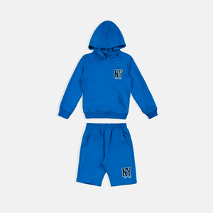 OEM <strong>Boys</strong> <strong>Clothing</strong> Sets 4-5 Years Casual Two-Piece 100% Cotton Hoodie Bermuda Short Outfit Customized Color Custom Designs Print - Product Image 3