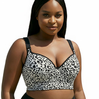 Soutien-gorge push-up léopard uni, best-seller transfrontalier, respirant, fin, grande taille, rembourré, sans couture