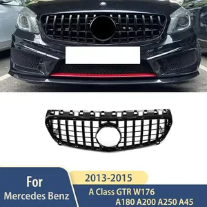 Parrillas de carreras 2013 2014 2015 para Mercedes Benz Clase A GTR W176 A180 A200 A250 A45, accesorios de parrilla delantera para parachoques. - Product Image 1