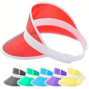 Gorra de Visera Transparente de Poliéster Promocional, Color Caramelo, Ajustable, Unisex, con Logotipo Personalizado, Empaque Personalizado, Secado Rápido, Deportiva, para Playa - Product Image 2