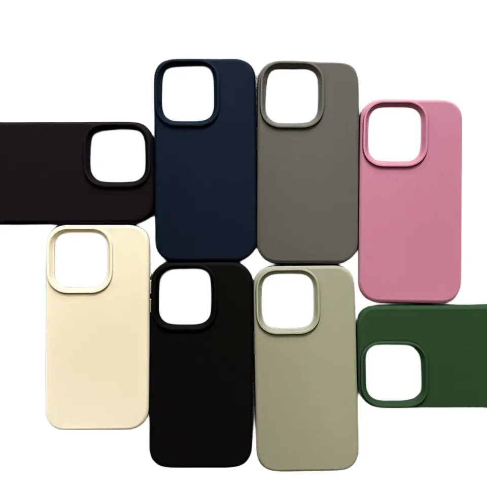 Custodia per cellulare in Silicone liquido originale per ambiente custodia antiurto completa di alta qualità per iphone 13 12 11 14 15 Pro Max