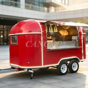 Camion de restauration mobile personnalisé pour restaurants extérieurs, chariot de restauration de hot-dogs et hamburgers, remorque alimentaire mobile - Product Image 1