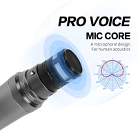 Microphone sans fil professionnel Xtuga à 4 canaux avec suppression du bruit et lumières LED, système True Diversity pour utilisation sur scène