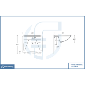Lavabo Moderno Ovale in Marmo per Anziani, Mobile Lavamani per Hotel con Design in Vetro - Product Image 2