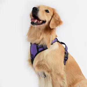 Dog Harness Manufacturers Custom Logo Reflective Vest Harness Soft Mesh Padding No Pull Sublimation Dog Harness