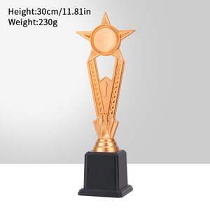 Nuovo arrivato trofeo di Design stellato moderno popolare concorso di canto e danza trofeo di plastica premi Logo personalizzato e trofeo di Design - Product Image 4