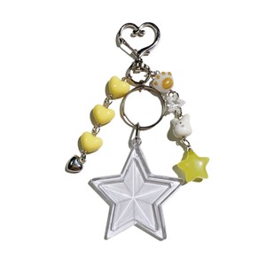 พวงกุญแจรูปดาวอะคริลิกอเนกประสงค์น่ารักหวานๆสำหรับถ่ายรูปเด็กผู้หญิงกระเป๋าพวงกุญแจรูปหัวใจห้อยตกแต่งรถคอลเลกชันพวงกุญแจยาง - Product Image 6