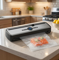 95kPa 135W 30cm 8L/min 4L Tank coupe-sac tuyau externe portable compacte machine sous vide soudeuse emballage alimentaire