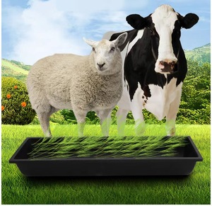 Nouveaux abreuvoirs et mangeoires en plastique PP noir pour chèvres et moutons, mangeoires pour animaux pour les fermes - Product Image 2