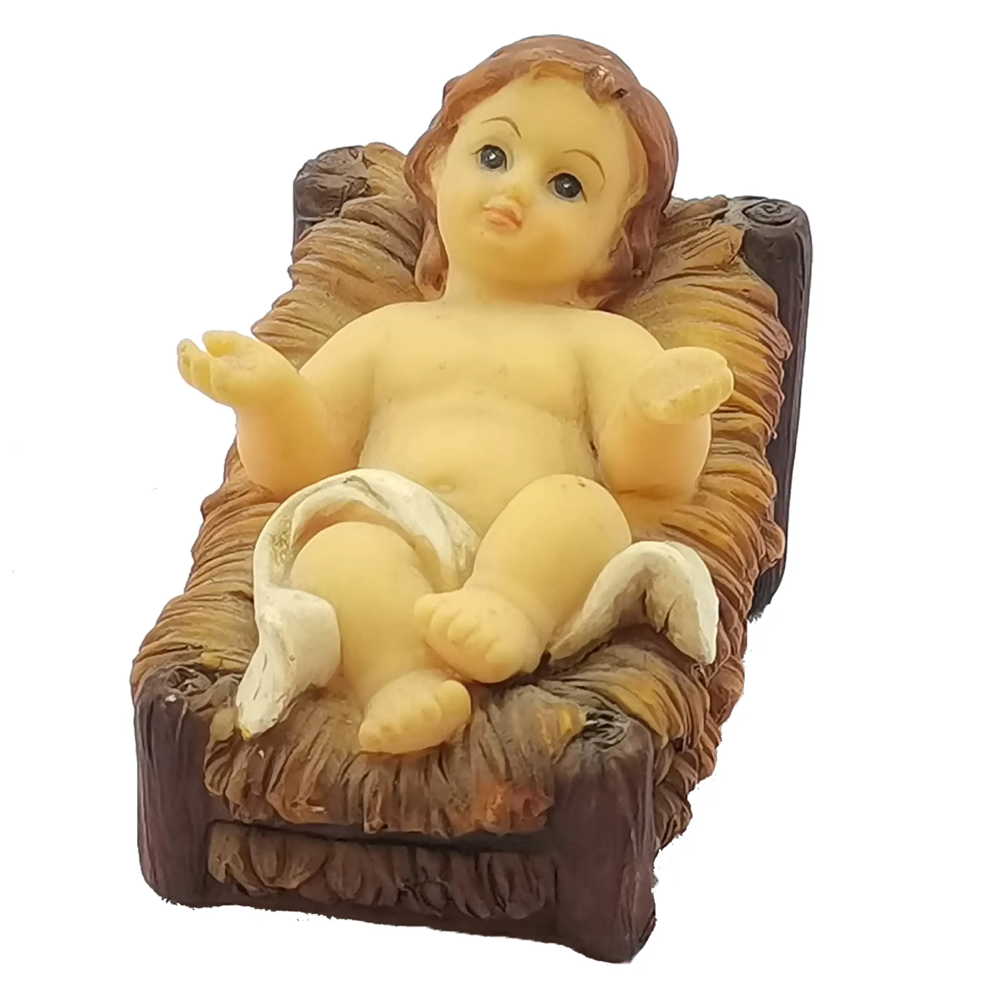 Top Grace-Conjunto de figuritas de resina de Navidad, estatua de escena de Natividad religiosa de 8 pulgadas