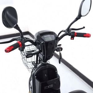 Vélo électrique de ville pour femmes 48V 12Ah avec moteur arrière à moyeu haute vitesse 16 pouces en acier 350W et écran LCD - Product Image 5