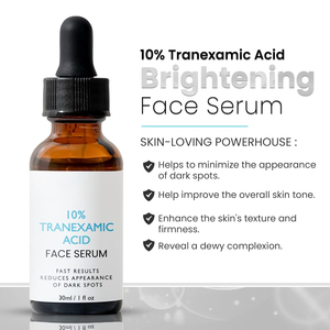 Suero facial para el cuidado de la piel de etiqueta privada 10% ácido hialurónico tranexámico blanqueamiento rápido resultados antienvejecimiento reduce la apariencia de manchas oscuras - Product Image 5