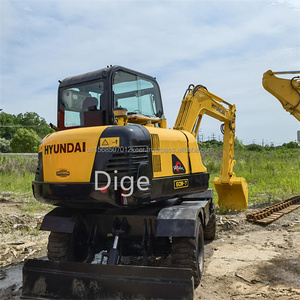 ฮุนไดเกาหลีเครื่องขุดมือสองล้อ6Ton R60w-7ขนาดเล็กที่ใช้ขุดสำหรับการสร้างถนนในเมือง - Product Image 3