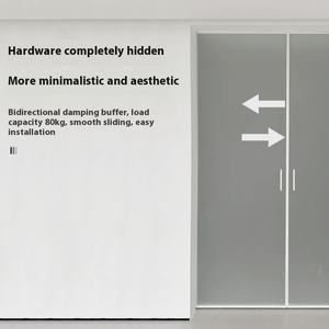 <span class=keywords><strong>ชุด</strong></span>เต็มตัวแบบผลักดึงประตูกระเป๋าฮาร์ดแวร์<span class=keywords><strong>ประตู</strong></span>บานเลื่อนแบบมองไม่เห็นรางเลื่อนบัฟเฟอร์หน่วงสำหรับโรงแรมอพาร์ตเมนต์ - Product Image 2