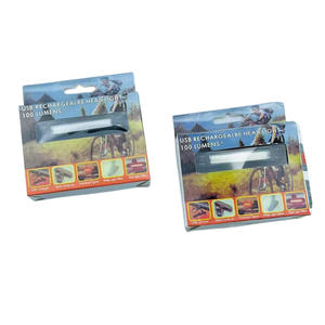 Luz trasera LED para bicicleta, luz roja y azul, resistente al agua IpX4, recargable, 4 modos, plástico, para bicicleta de montaña y carretera - Product Image 5