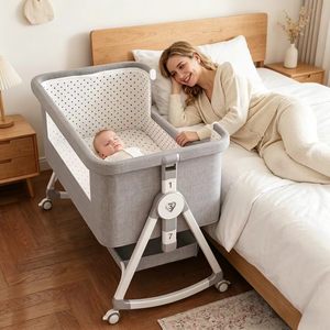 2026 Neuestes All-in-One Babybett für Jungen, Atmungsaktiv und Stabil mit Großem Korb für Babyzimmer - Product Image 6
