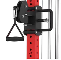 Rack multifonctionnel Smith, combo croisé de câbles et squat, équipement d'entraînement Smith multifonctionnel pour salle de sport intérieure