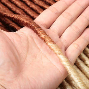 Cheveux tressés synthétiques <span class=keywords><strong>Dread</strong></span> Lock doux bon marché Faux Locs Tresses au crochet Tresses au crochet Extensions de cheveux - Product Image 4