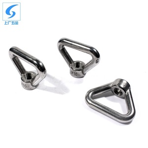 น็อตวงแหวนสามเหลี่ยม Shanghai Guang Hardware ขนาด M8 M16 ทำจากสแตนเลส 304 สำหรับยกของและงานดัดแปลง - Product Image 1