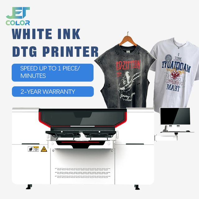 New DTG Printer for T-Shirts and Clothing Digital Automatic with for I3200 Head 1 Year Warranty 100% Cotton