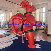 Costume de dragon rouge en PVC souple gonflable personnalisé au prix d'usine pour la vente