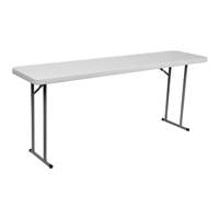 Portable 6ft Blanc Rectangulaire Table Pliante Extérieure Moderne HDPE Banquet Restauration BBQ Camping Pique-Nique Meubles pour Salle À Manger Hôtel