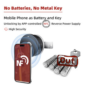กุญแจล็อคอัจฉริยะ Kenrone OEM NFC แบบไม่ใช้แบตเตอรี่ สำหรับตู้เก็บของ ตู้ล็อกเกอร์ ตู้ไปรษณีย์ ระบบ RFID ประตูเก็บของอัตโนมัติ - Product Image 3